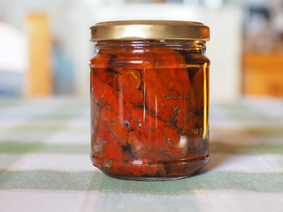 Image showing Jar of sundried tomato