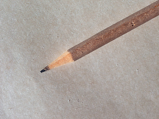 Image showing Pencil over paper