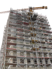 Image showing high rise with scaffolding