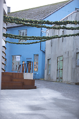 Image showing Christmas Decorated Alley