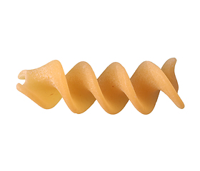 Image showing Fusilli Italian pasta isolated over white