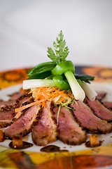 Image showing pan fried duck breast