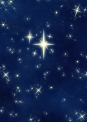 Image showing big bright and beautiful wishing or christmas star 