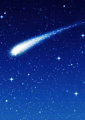 Image showing make a wish at christmas on this shooting star