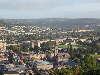 Image showing Aerial view of Bath