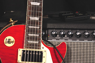 Image showing Electric Guitar and Amp