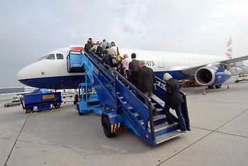 Image showing Leaving the plane