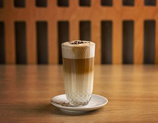 Image showing Cafe latte macchiato