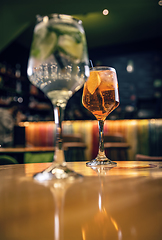 Image showing Gin tonic and aperol spritz