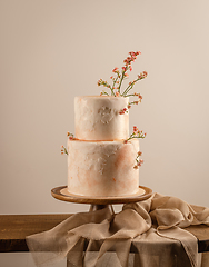 Image showing Big stylish wedding cake