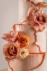 Image showing Simple wedding cake