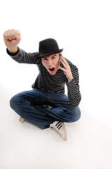 Image showing Young man with hat