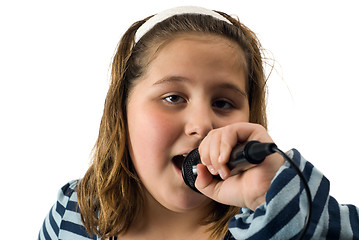 Image showing Singing Girl