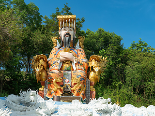 Image showing The Jade Emperor statue in Hat Yai, Thailand