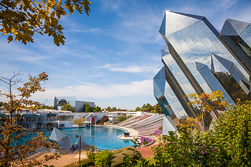 Image showing The Quartz building in Futuroscope theme park in Poitiers, Franc