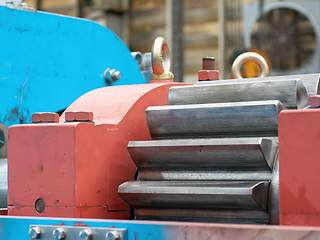 Image showing Heavy duty transmission gear on machine