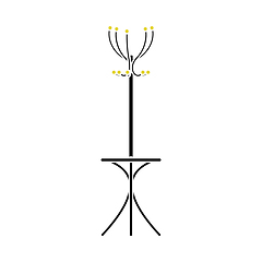 Image showing Office Coat Stand Icon