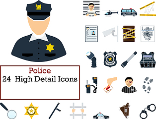 Image showing Police Icon Set