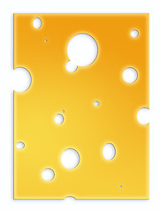 Image showing Slice of cheese