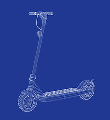 Image showing 3D model of electric scooter