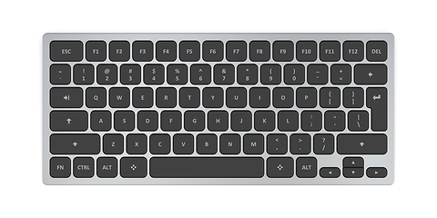 Image showing Wireless computer keyboard