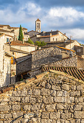 Image showing Balazuc village from the roofs, one of the most beautiful villag