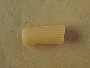 Image showing Manicotti Italian pasta over brown paper