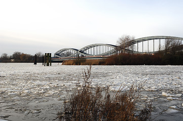 Image showing Bridge over river Elbe