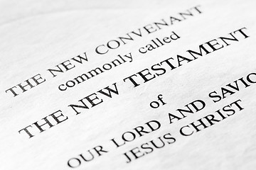 Image showing The New Testament