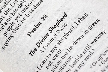 Image showing Psalms 23