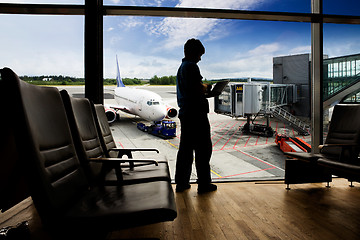 Image showing Airport Terminal  Computer 