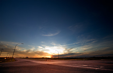 Image showing Highway Sunset