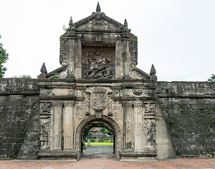 Image showing The main gate of Fort Santiago, Manila, Philippines