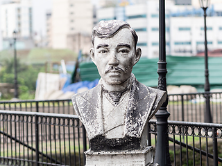 Image showing Bust of Jose Rizal at Fort Santiago, Intramuros, Manila, Philipp