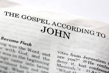 Image showing Gospel of John