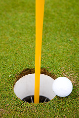 Image showing Golf Ball Hole