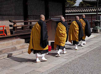 Image showing Buddhist monks group