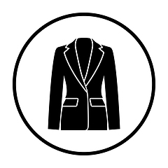 Image showing Business Woman Suit Icon