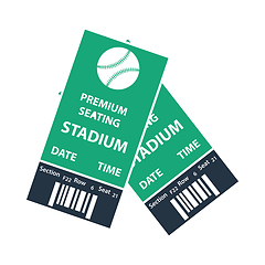 Image showing Baseball Tickets Icon