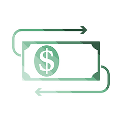 Image showing Cash Back Dollar Banknote Icon