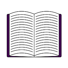 Image showing Open Book Icon