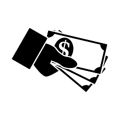 Image showing Hand Holding Money Icon