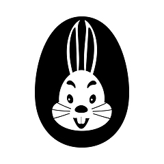 Image showing Easter Egg With Rabbit Icon