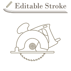 Image showing Circular Saw Icon