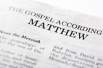 Image showing Gospel of Mathew