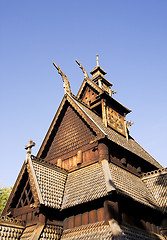 Image showing Stave Church Detail