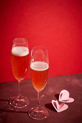 Image showing two glasses of champagne