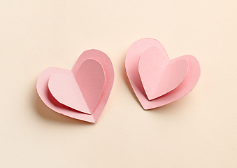 Image showing decorative paper hearts