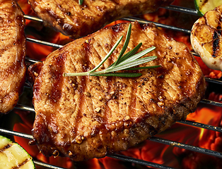 Image showing freshly grilled steak 