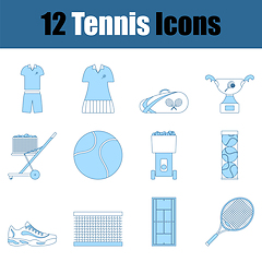 Image showing Tennis Icon Set